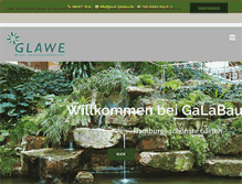 Tablet Screenshot of glawe-galabau.de